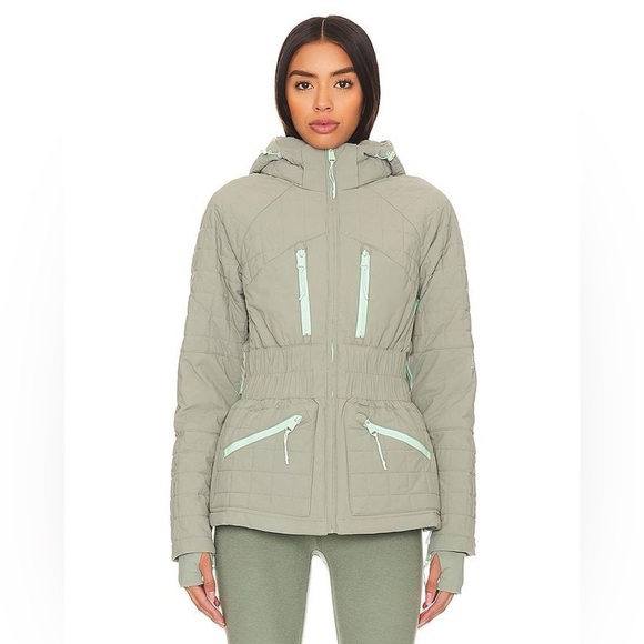 NWT Free People All Prepped Ski Jacket Greyed Olive - Picture 4 of 12